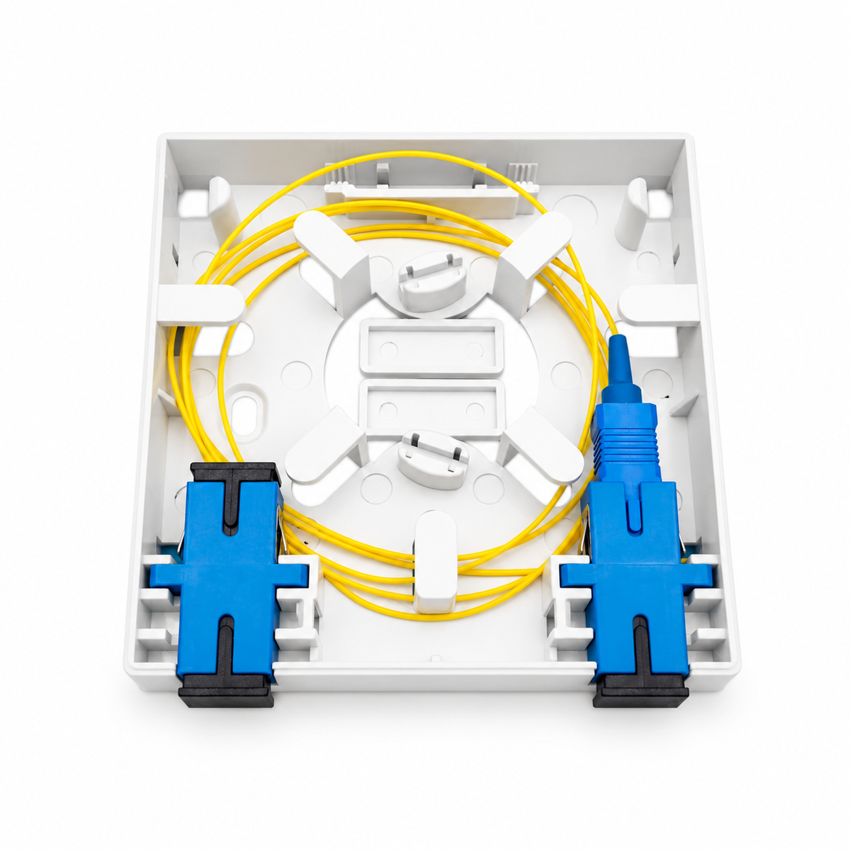 2 Core Fiber Optical Rosette Box