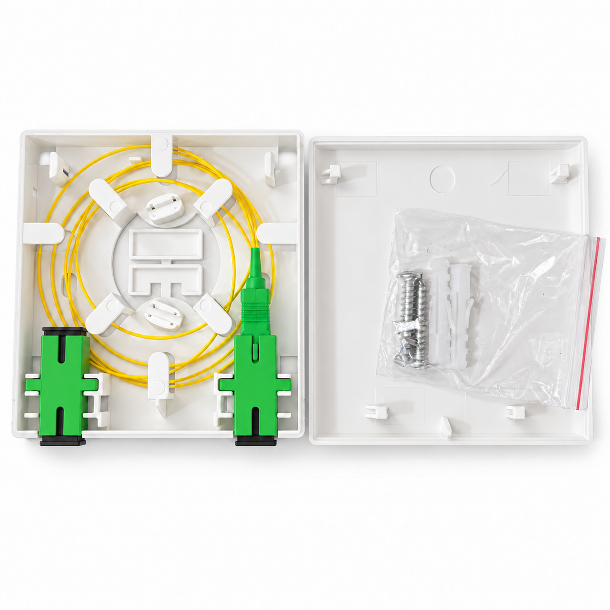 2 Core Fiber Optical Rosette Box