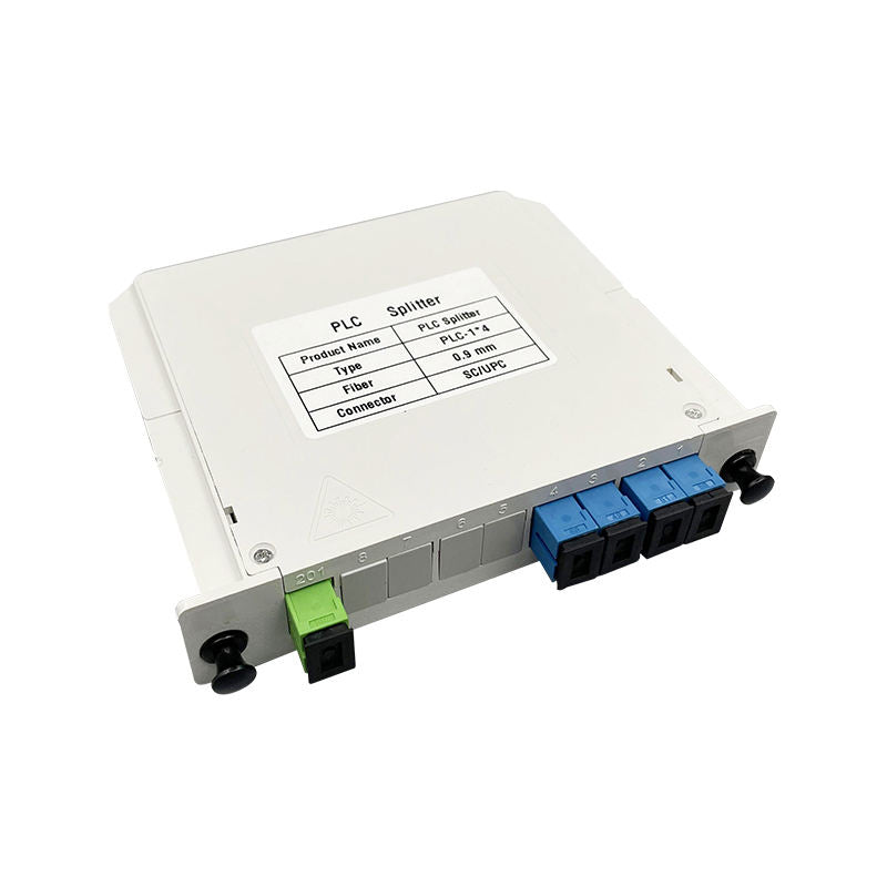 1:4 PLC splitter, SC/UPC, cassette
