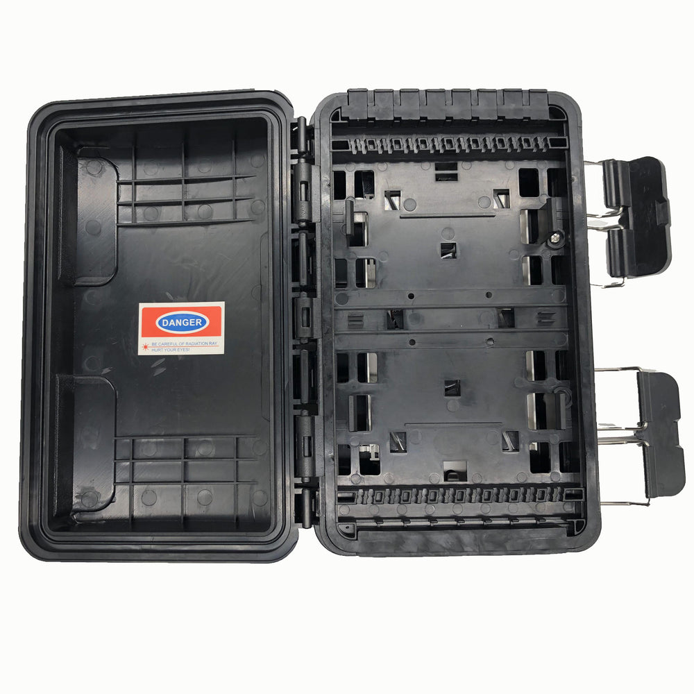 16-fiber distribution box, 3 inlets / 3 outlets