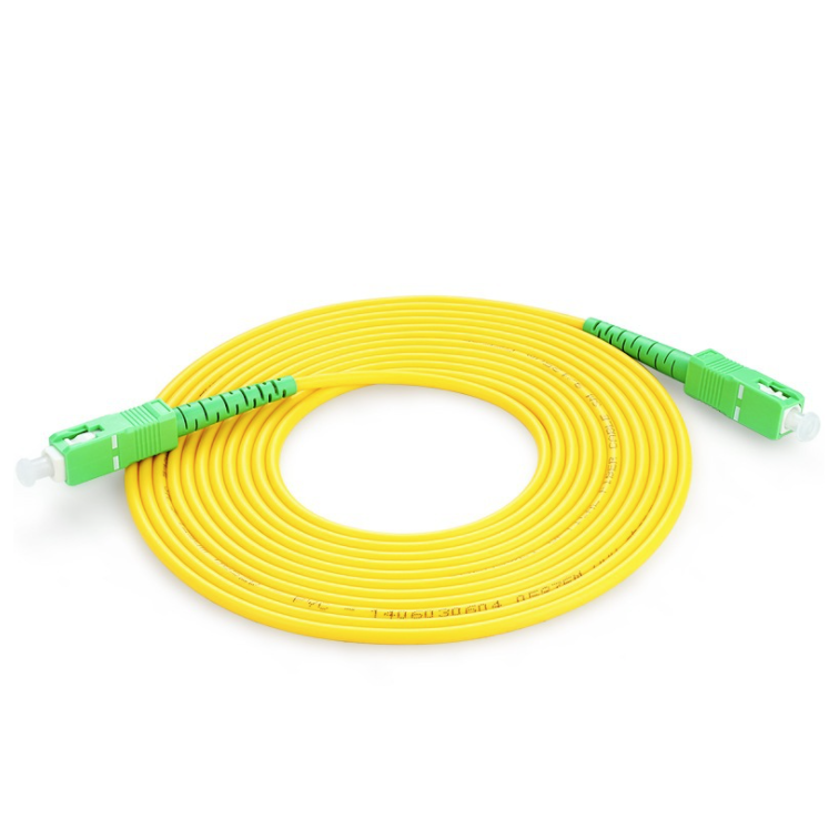 SC/APC–SC/APC simplex singlemode patch cord, 1 m