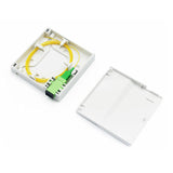 
1-fiber wall termination box, white