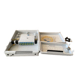 
Caja NAP de 16 fibras, doble puerta, IP65