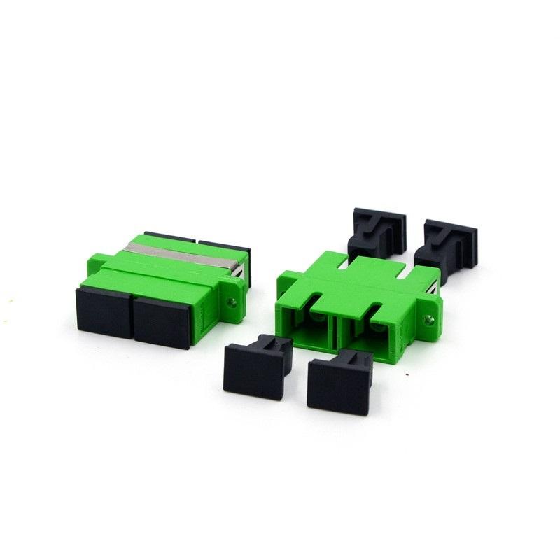 
Adaptor SC/APC duplex singlemode, hijau
