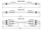 
Cable de conexión SC–SC monomodo, 1 m