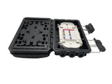 
16-fiber distribution box, 3 inlets / 3 outlets