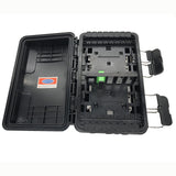 
16-fiber distribution box, 3 inlets / 3 outlets