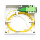 
1-fiber wall termination box, white