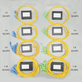 
Divisor PLC 1:4, SC/APC, casete ABS